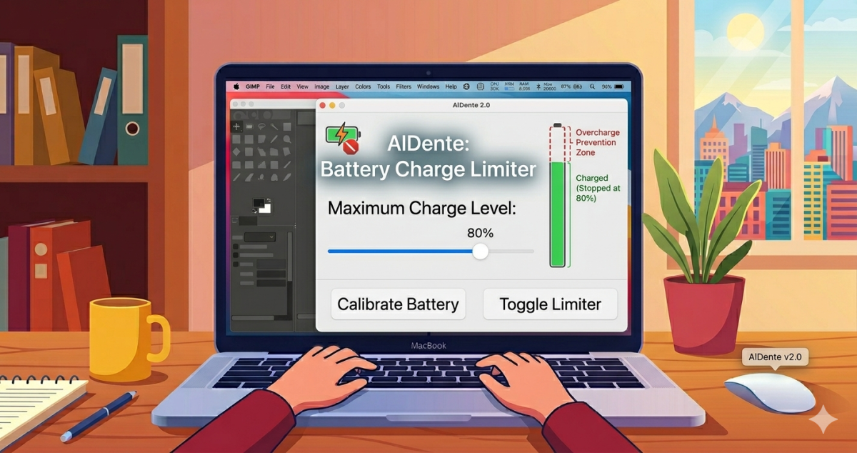 AlDente — ограничение заряда батареи MacBook