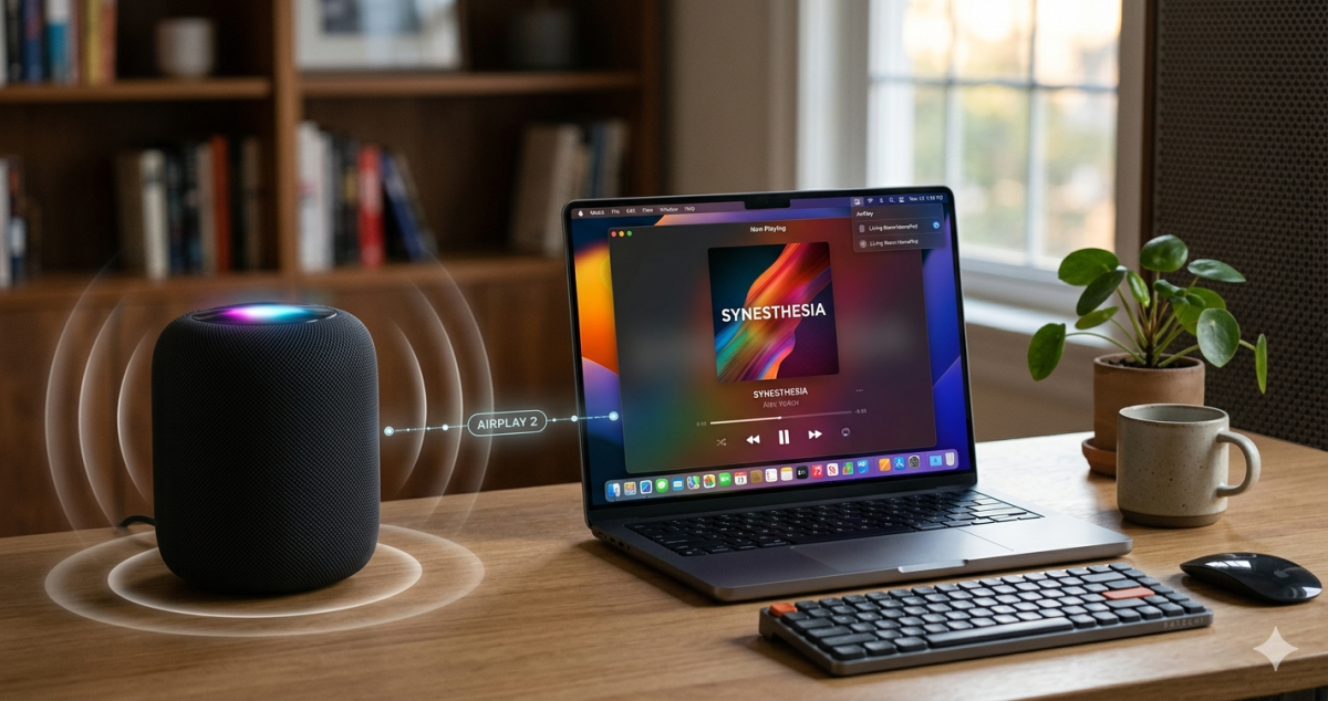 HomePod с Mac: звук, синхронизация