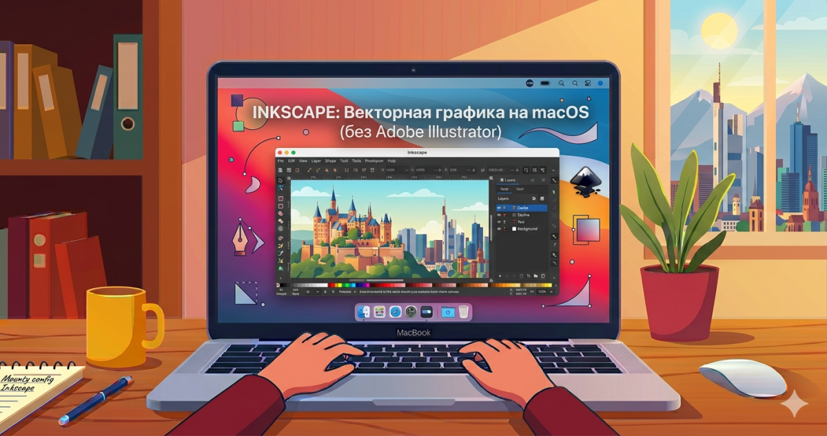 Inkscape — векторная графика на macOS без Adobe Illustrator