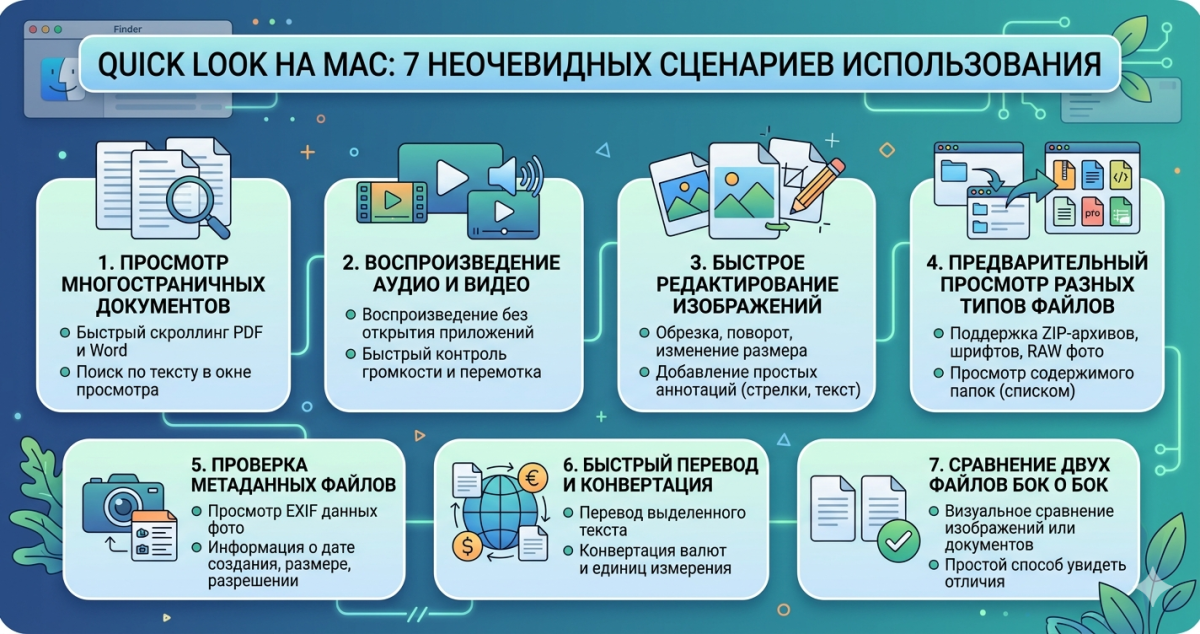 Quick Look на Mac: 7 неочевидных сценариев использования