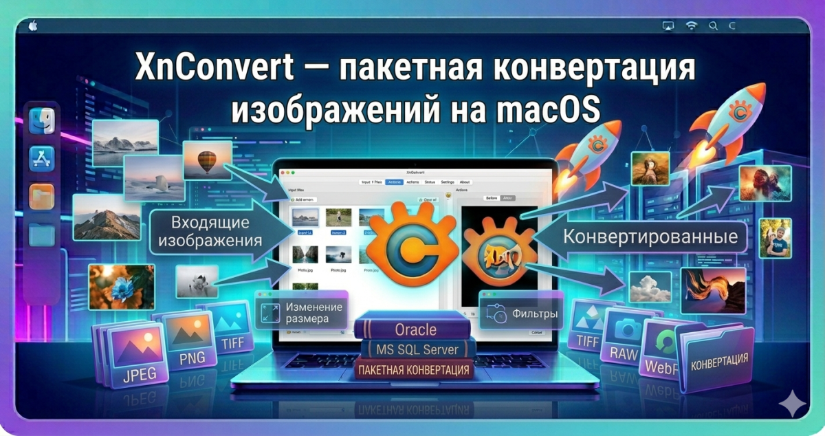 XnConvert — пакетная конвертация изображений на macOS