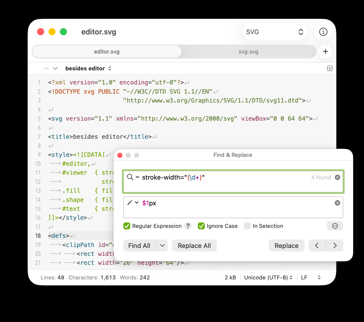CotEditor - бесплатно для macOS