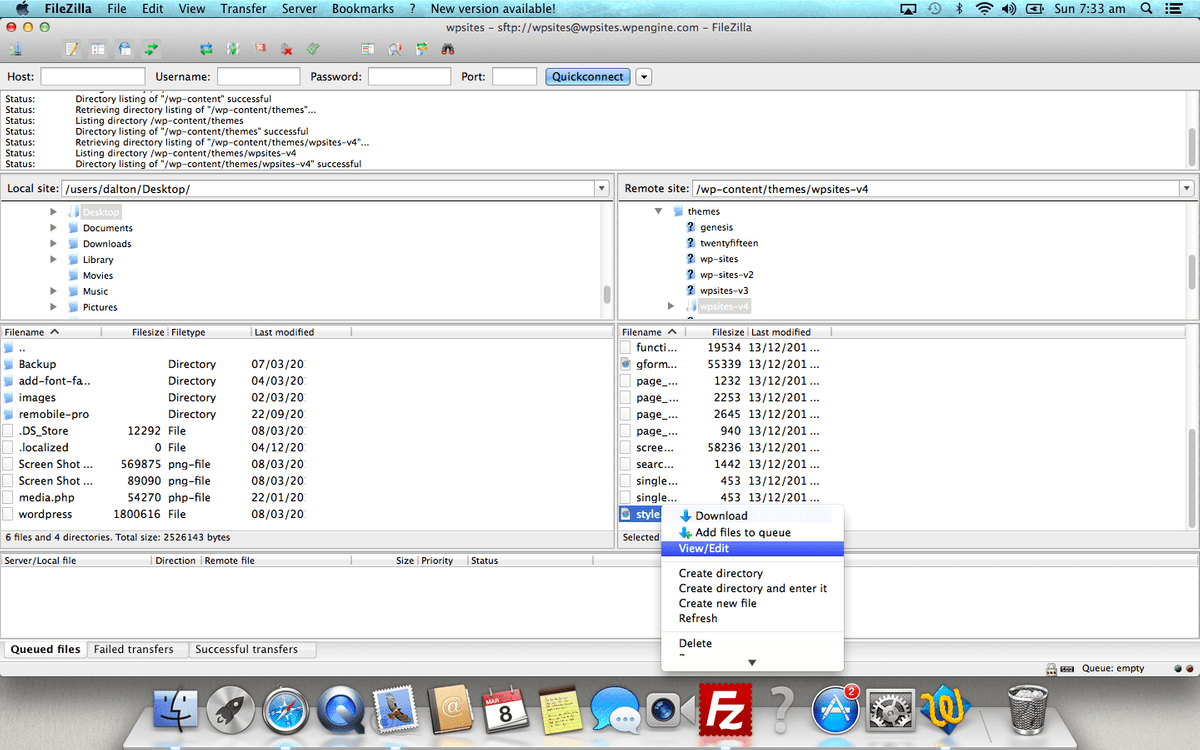FileZilla - бесплатно для macOS