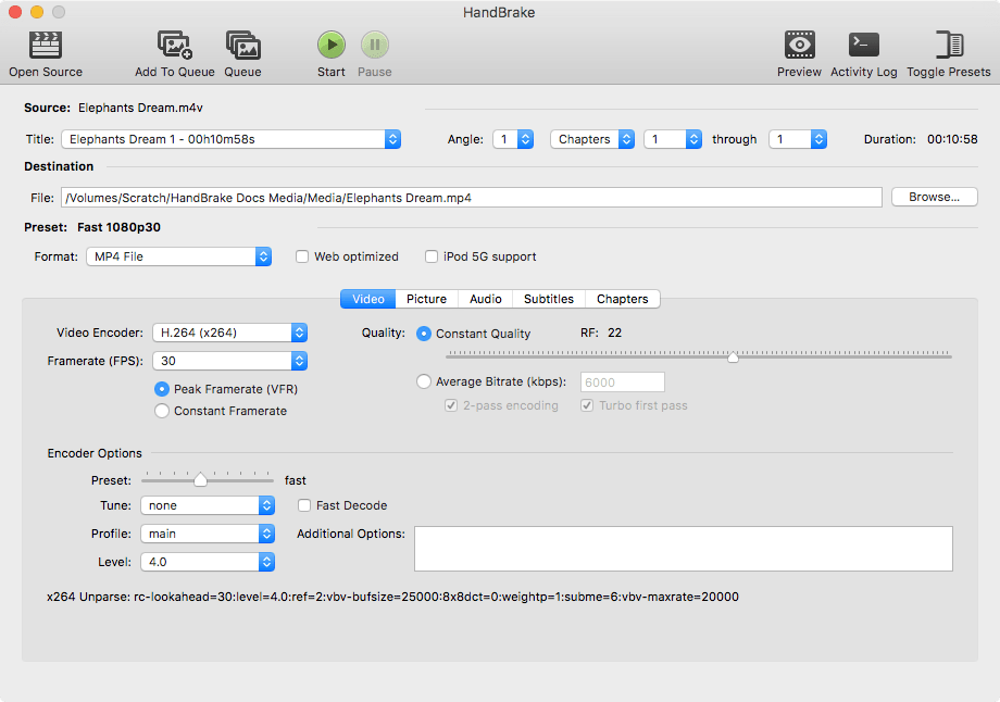 HandBrake - бесплатно для macOS