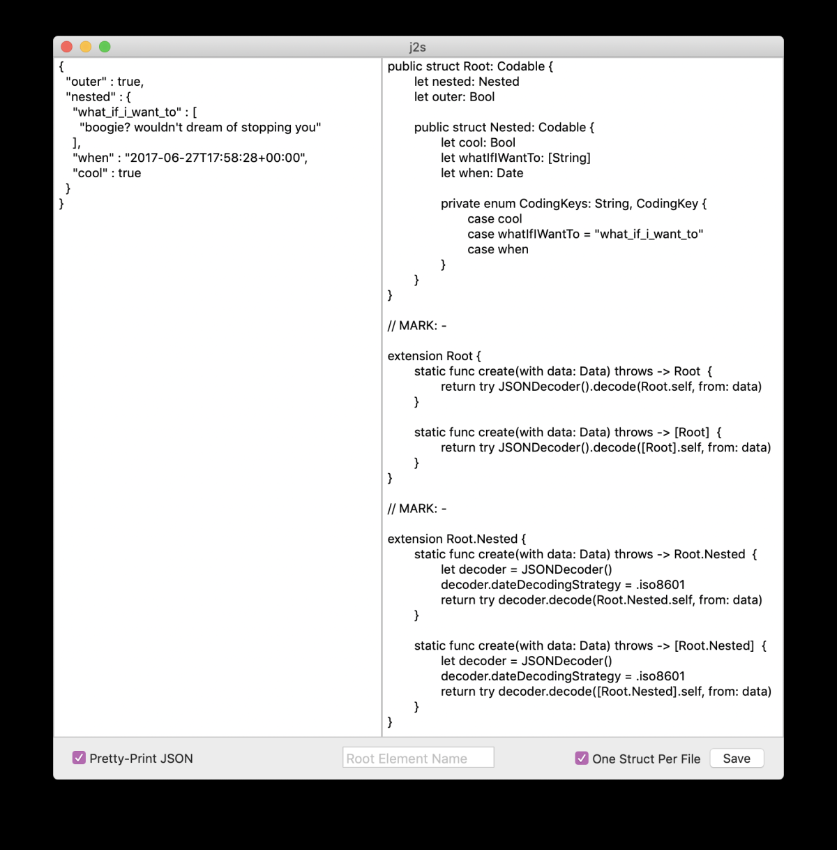 j2s - бесплатно для macOS