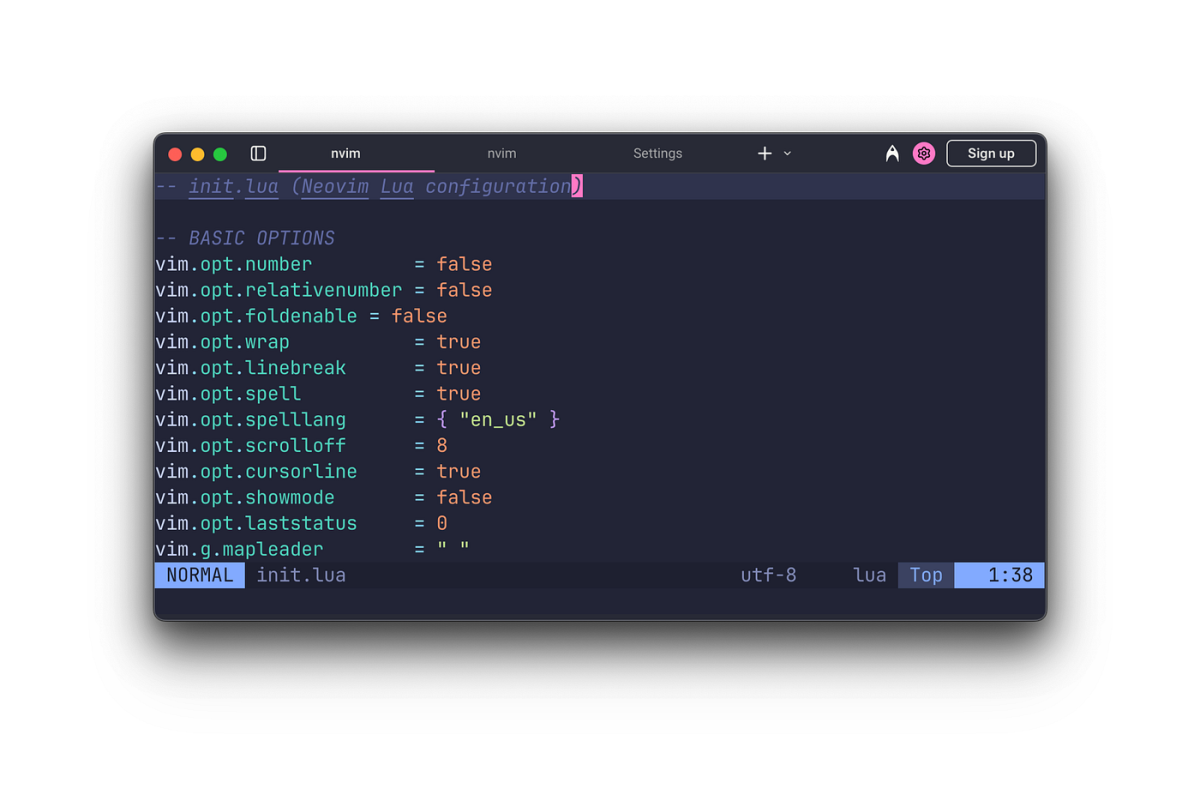 Neovim - бесплатно для macOS