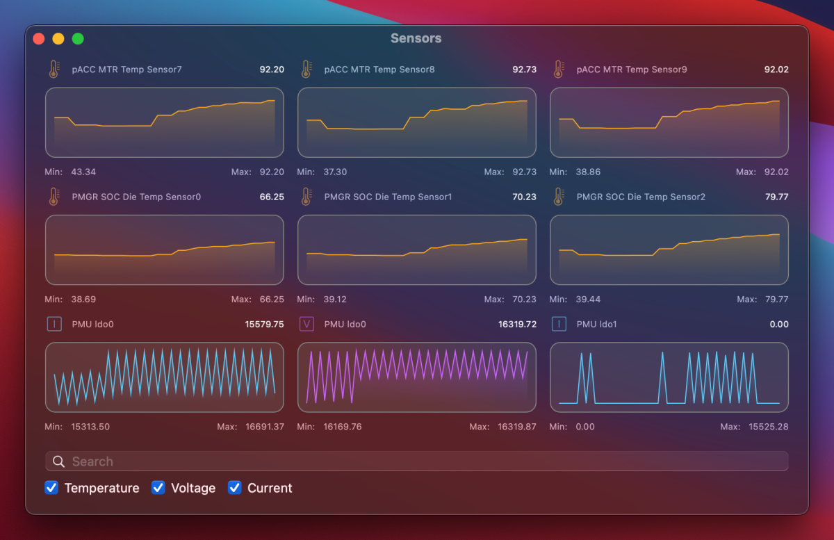 Sensors - бесплатно для macOS
