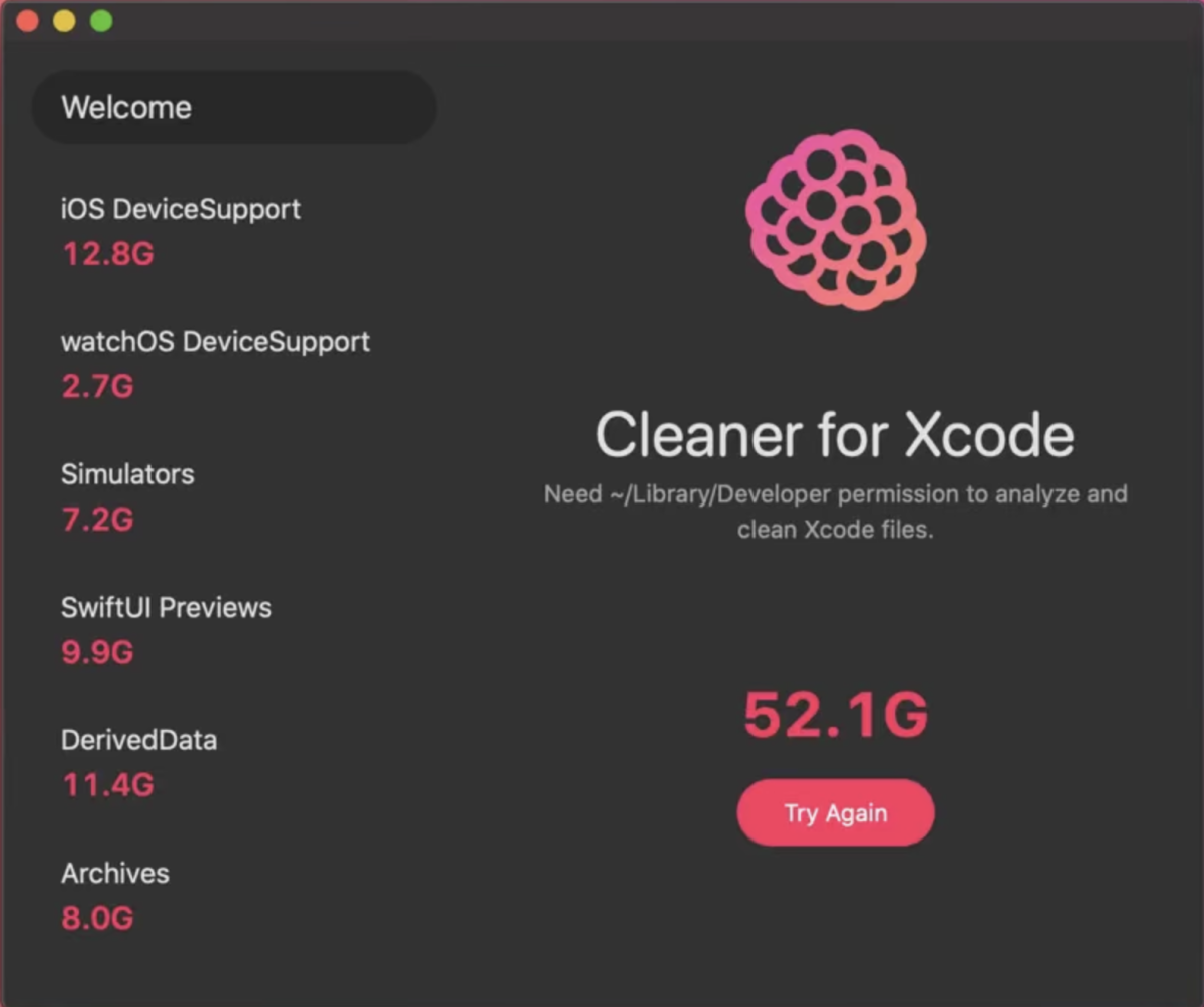 Cleaner for Xcode